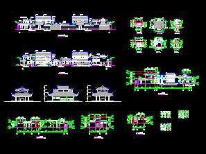某古建筑工程設(shè)計施工圖免費(fèi)下載 園林綠化及施工